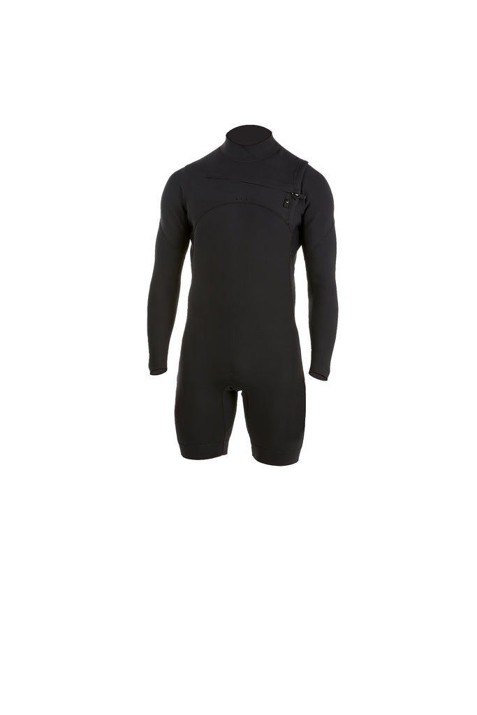 2mm Fast Dry Chest Zip Wetsuit - Long Sleeve Short Leg