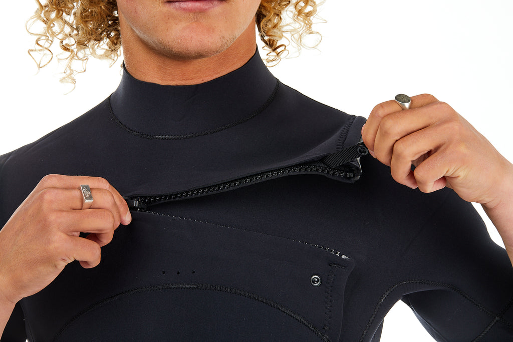 5/4 Fast Dry Chest Zip Hooded Wetsuit