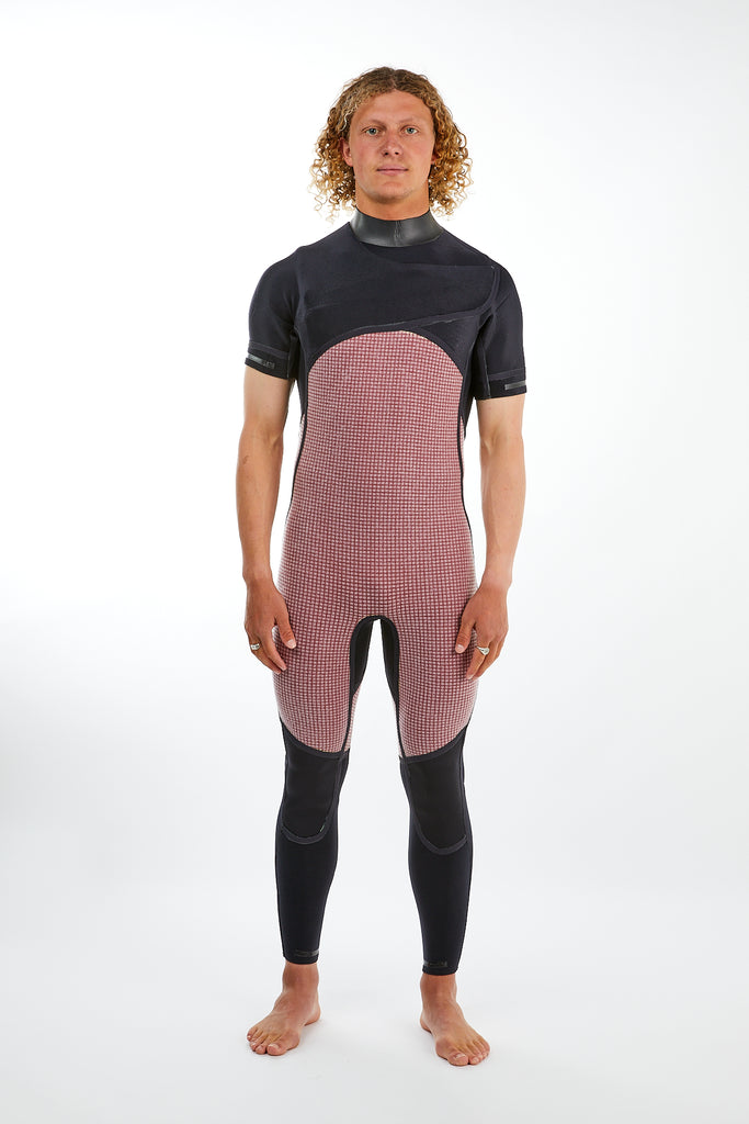 2mm Fast Dry Chest Zip Wetsuit- Short Sleeve Long Leg