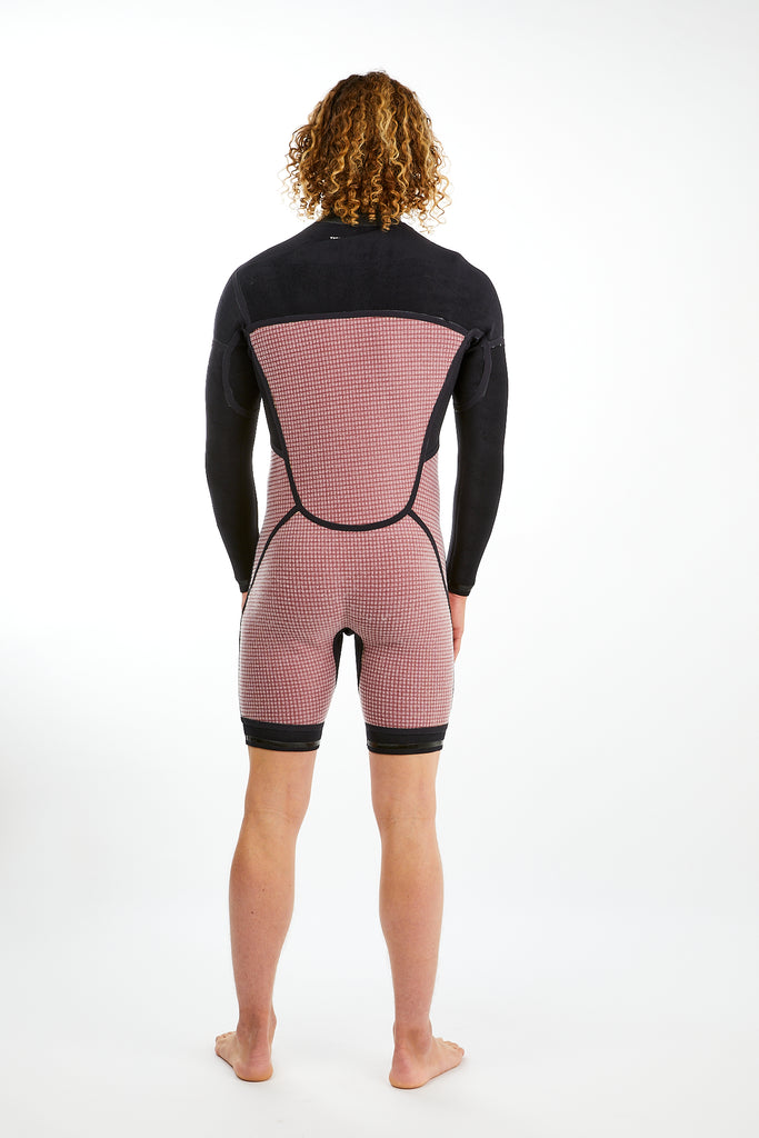 2mm Fast Dry Chest Zip Wetsuit - Long Sleeve Short Leg