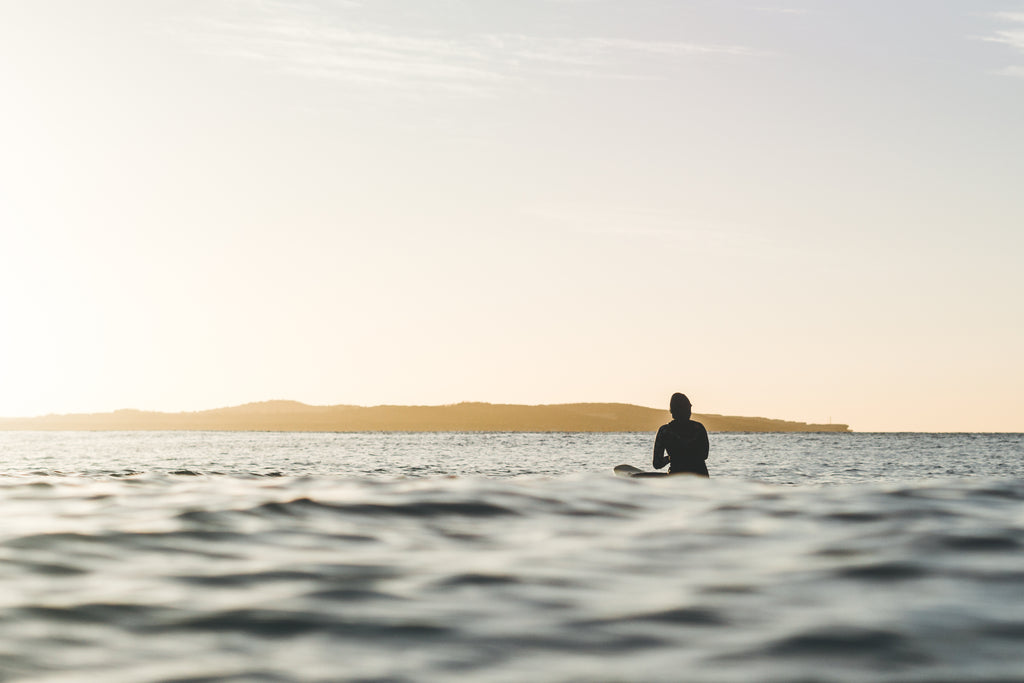 Lone Winter Surfer by Dominic Meler